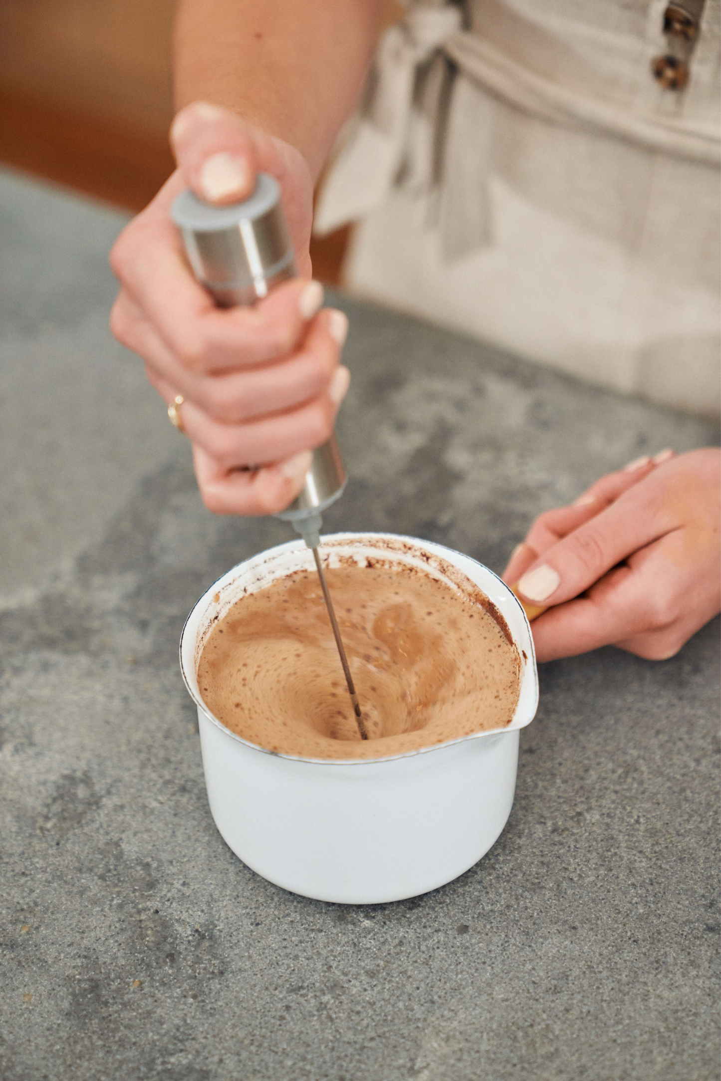 Handheld Cacao Milk Frother